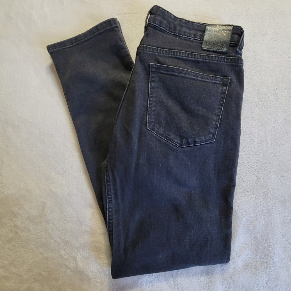 DU/ER Performance Denim Jeans Mens 30x30 Black Stretch Coolmax Slim Straight